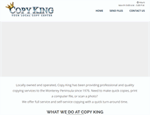 Tablet Screenshot of copykingmonterey.com